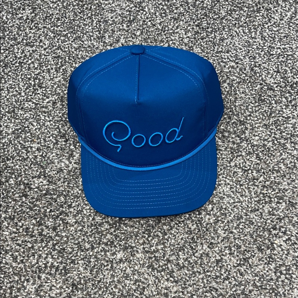 NWT Good Good Golf Bright Blue Rope Trucker Hat